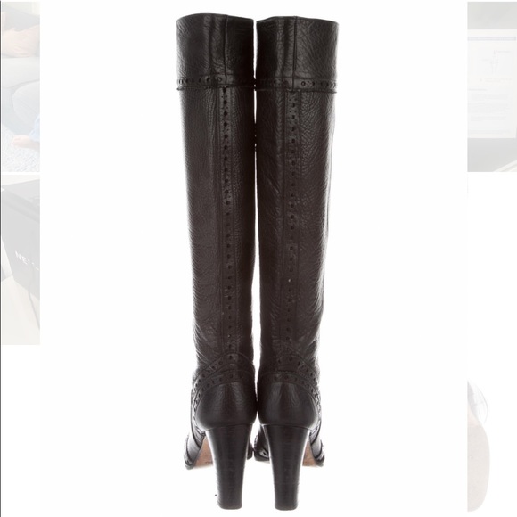 Michael Kors black leather knee high boots Size6.5 - Picture 3 of 5